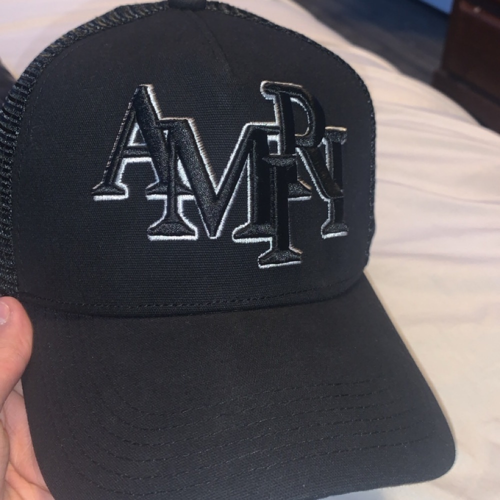Black AMIRI Logo Cap